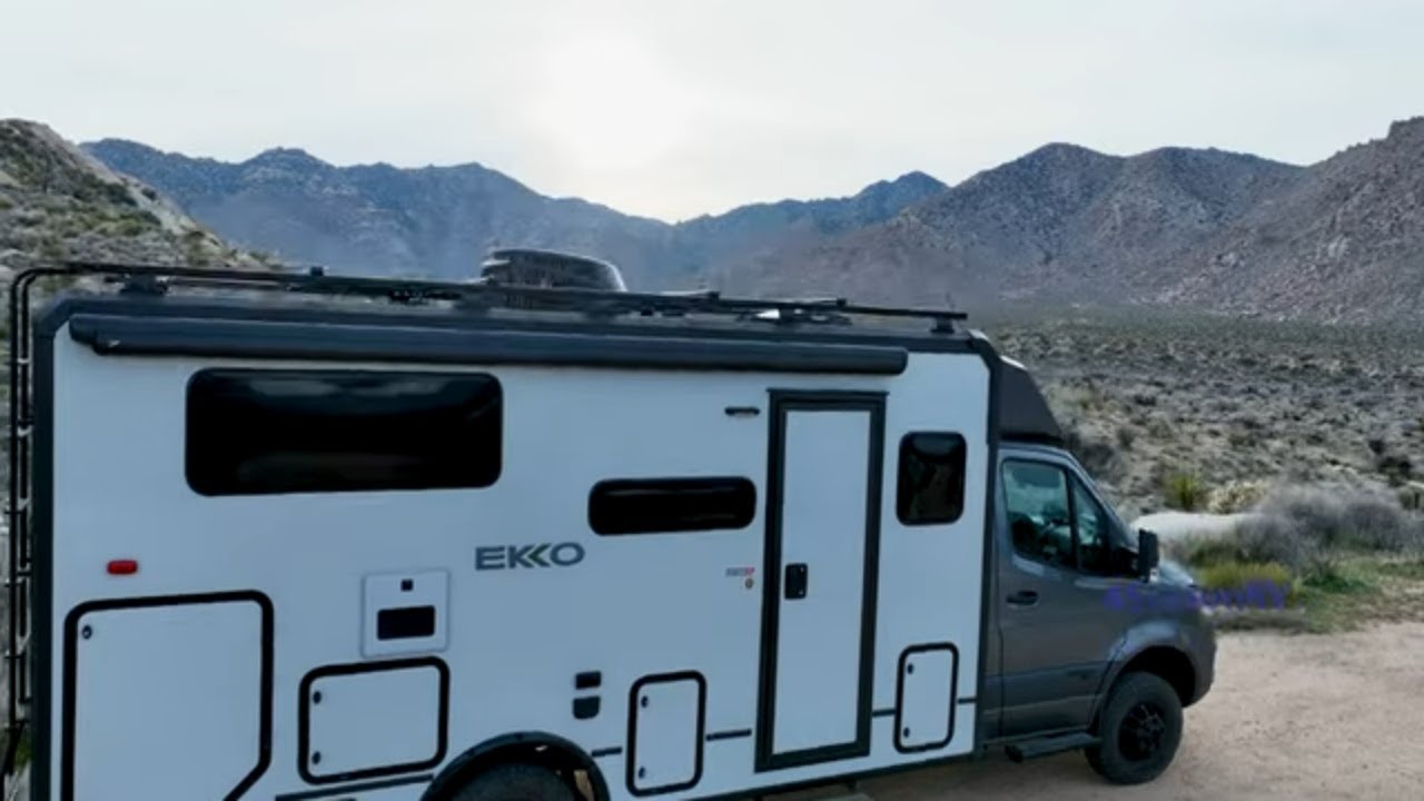 Mojave Desert Disperse Camping in the Winnebago Ekko