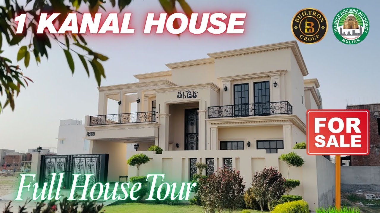  1 Kanal villa in Sector H DHA Multan For Sale | Spacious lawn, extra parking, and timeless elegance