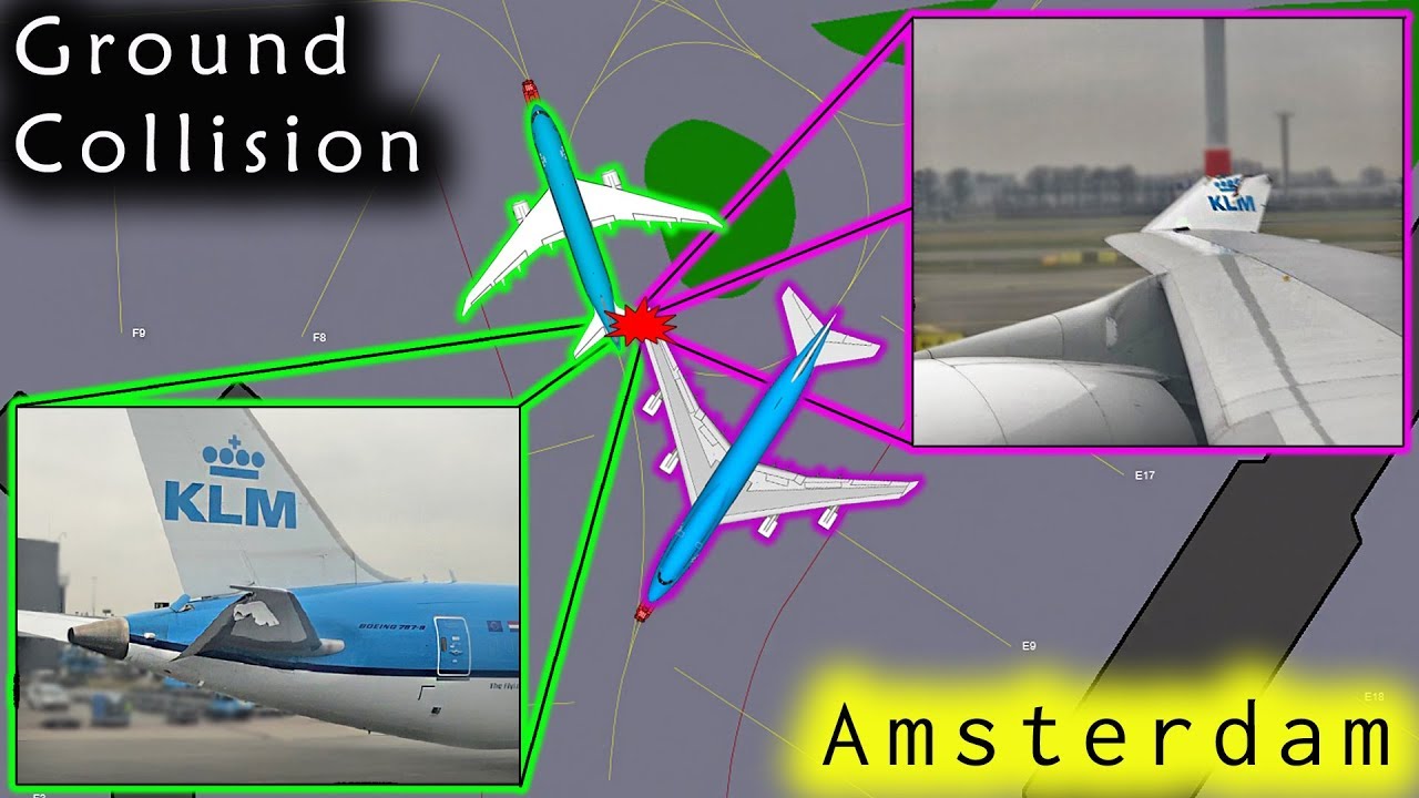 [REAL ATC] Two KLM Boeings COLLIDE ON THE GROUND at Schiphol!