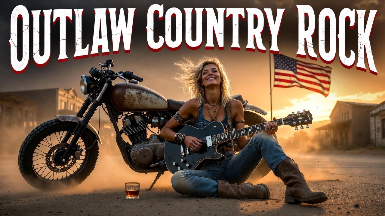 Best Outlaw Country Rock 🔥 Long Ride Through the Desert 🎸 Country Rock Freedom Anthem