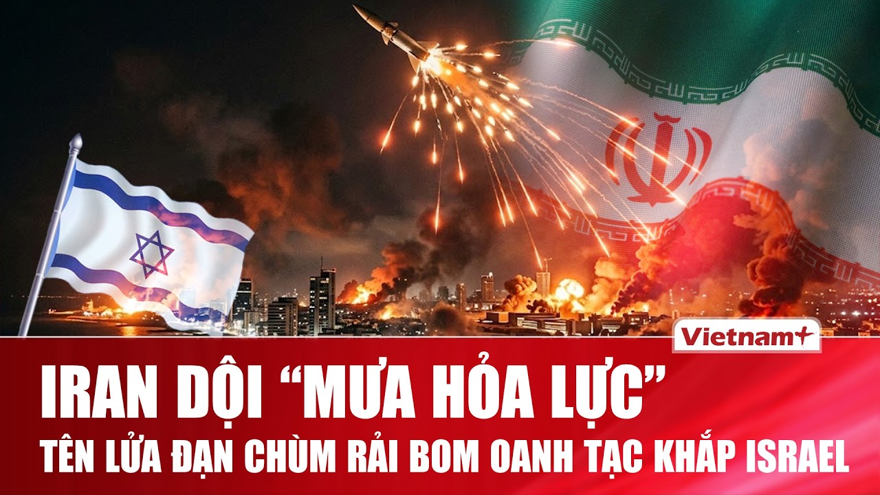 Iran dội “mưa hỏa lực” kinh hoàng: Tên lửa mang đầu đạn chùm rải bom khắp Israel, bầu trời “rực lửa”