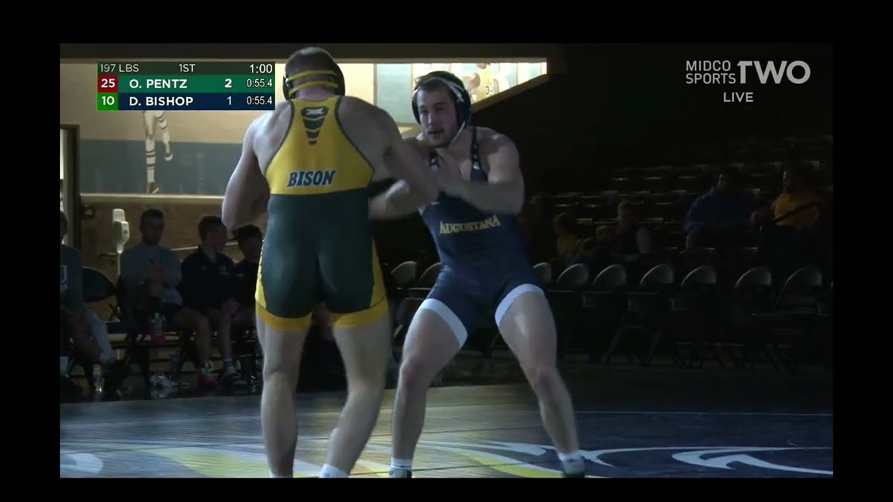 197lbs Owen Pentz (North Dakota State) vs Daniel Bishop (Augustana)
