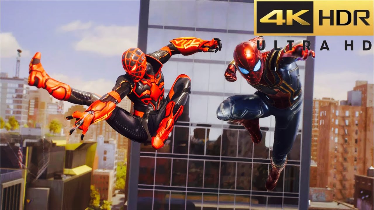Marvel's Spider-Man 2 MCU Iron Spider & Strike Suit Vs Sandman