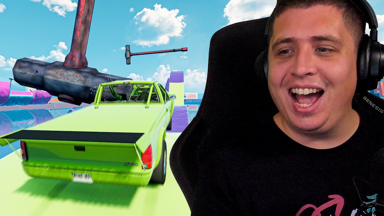 PARKOUR PÁLYA + KALAPÁCSOK??!!🚗 BeamNG 🚗JátékPÁRBAJ S10E05