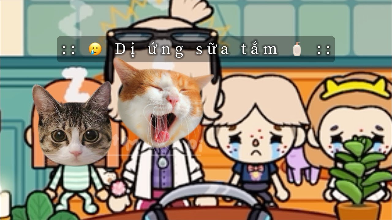 :: 🥲 Dị ứng sữa tắm 🧴 :: || idea : pbien || #pancake_groups #tocaboca 