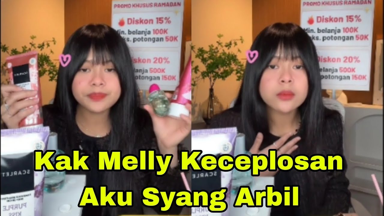 MELLY LAGI MAKAN TIBA