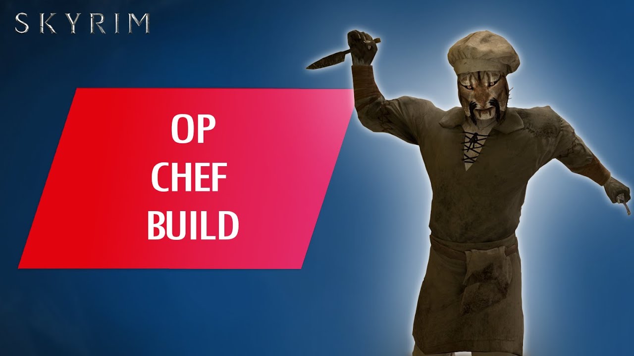 How To DESTROY SKYRIM with the KNIFE and FORK - OP CHEF Build (Legendary)