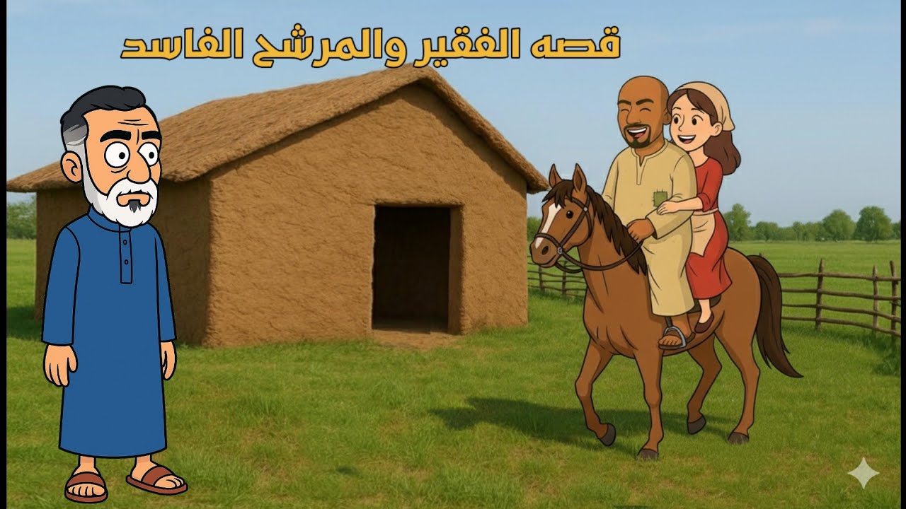 قصه الغني والفقير والمرشح الفاسد | #قصص_كارتونيه #جاسم_جوده