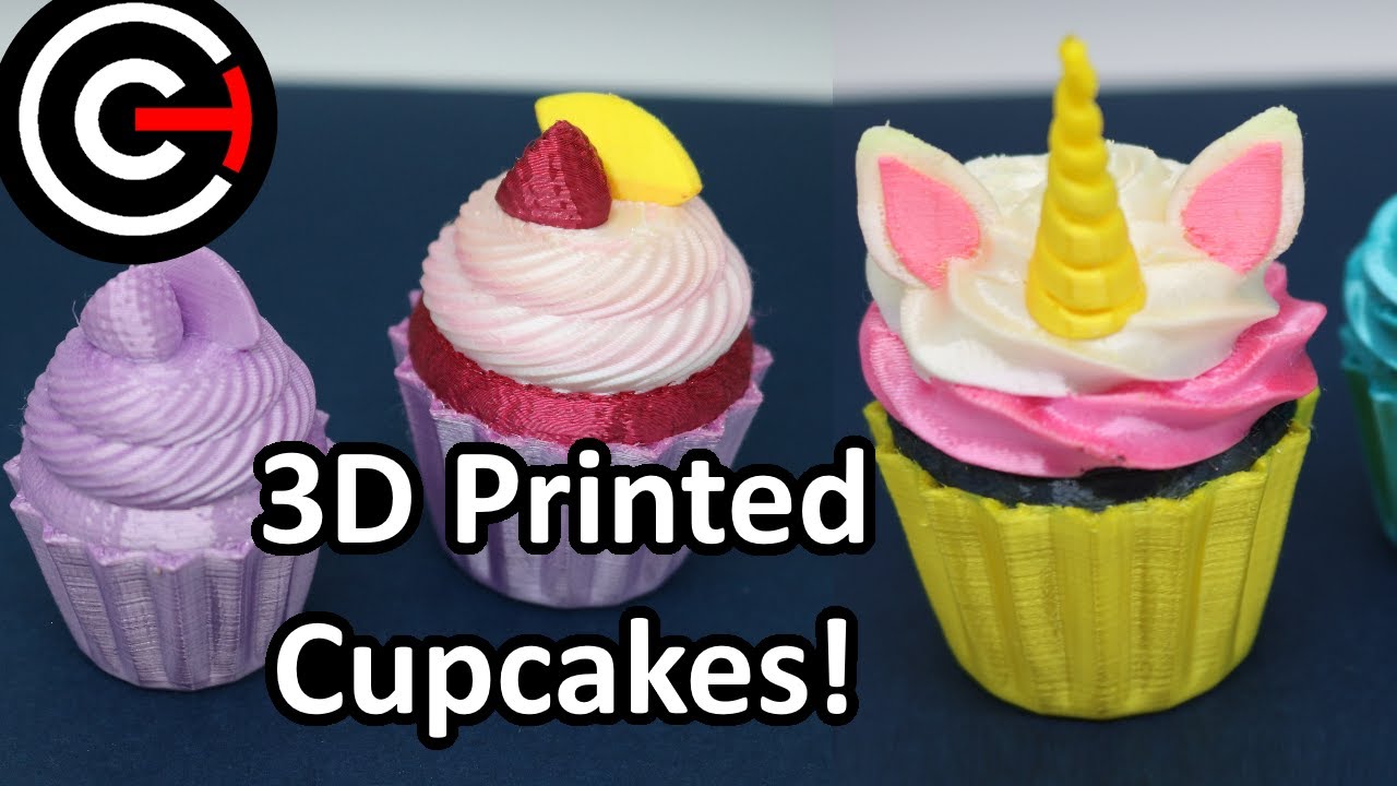 3D Printed Cupcakes - Palette 2 Pro Multi Material
