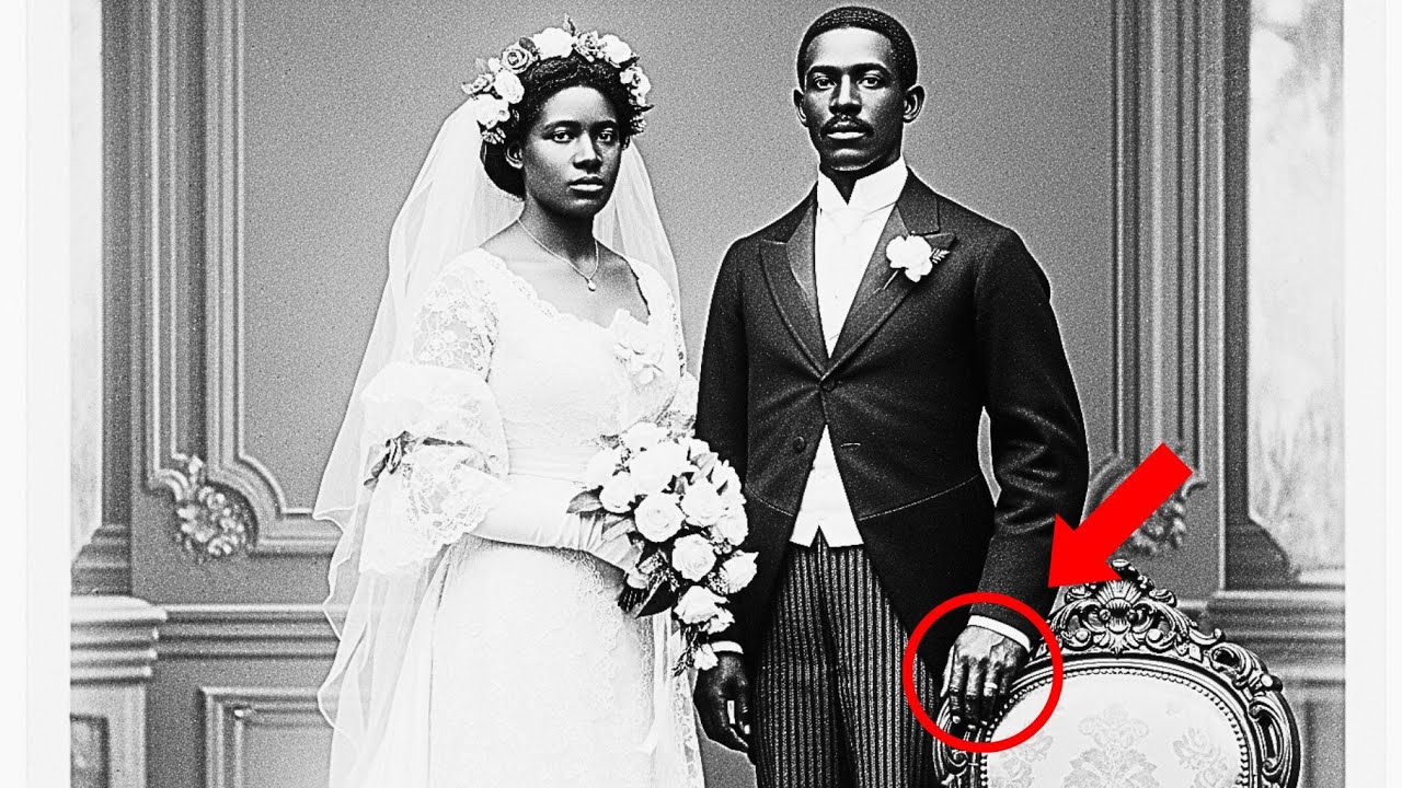 This 1902 wedding portrait looked beautiful — until experts realized the groom had hidden it
