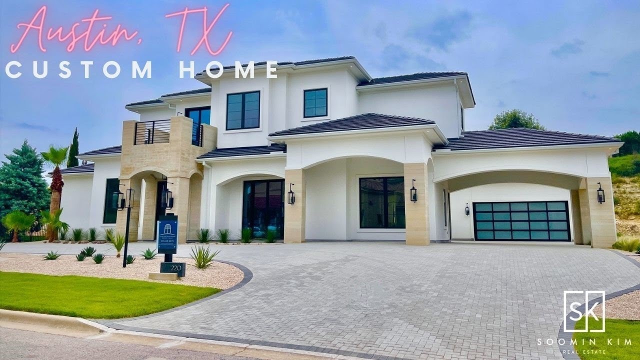 Austin, Texas | New Custom Modern Home | 5,309 SF | Offered At $2,695,000 | Lakeway | Pool