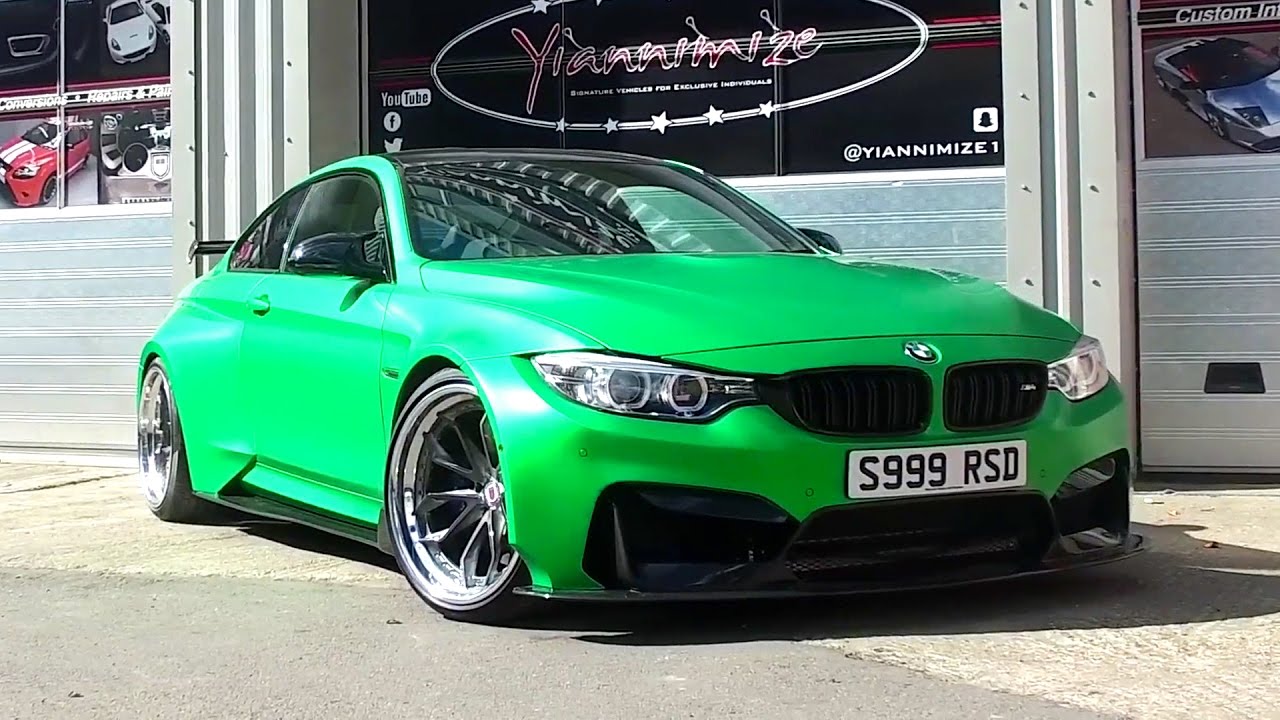 Most Customized BMW M4 Wrapped Satin Green