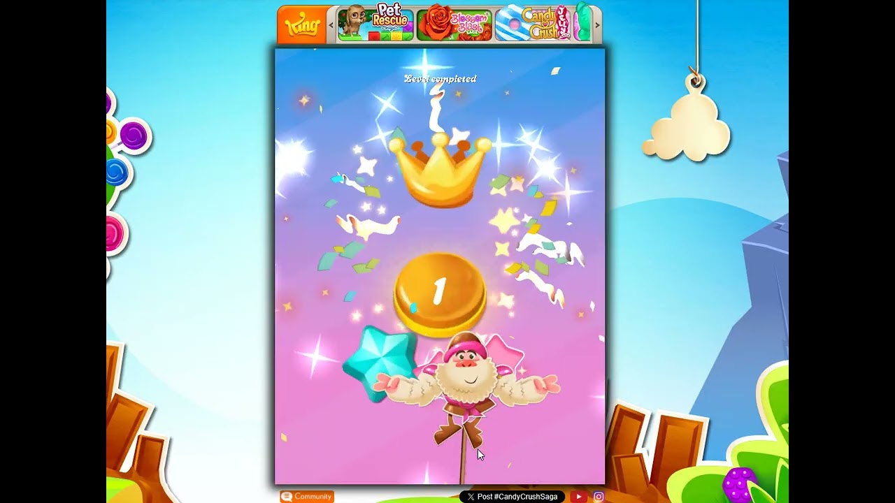 Candy Crush Saga Level 15566、15567、15568、15569、15570 by Funny❣
