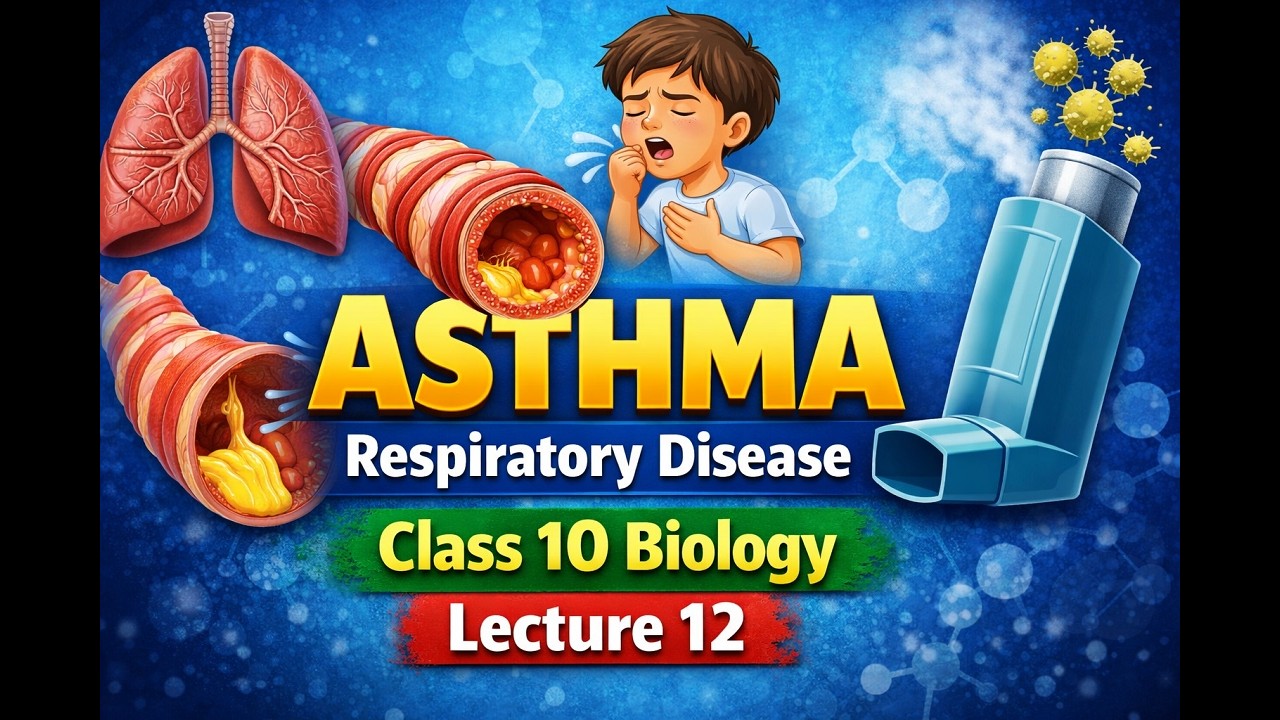 Asthma Explained | Respiratory Disease | Class 10 Biology | Lecture 12 Conceptual Science Academy