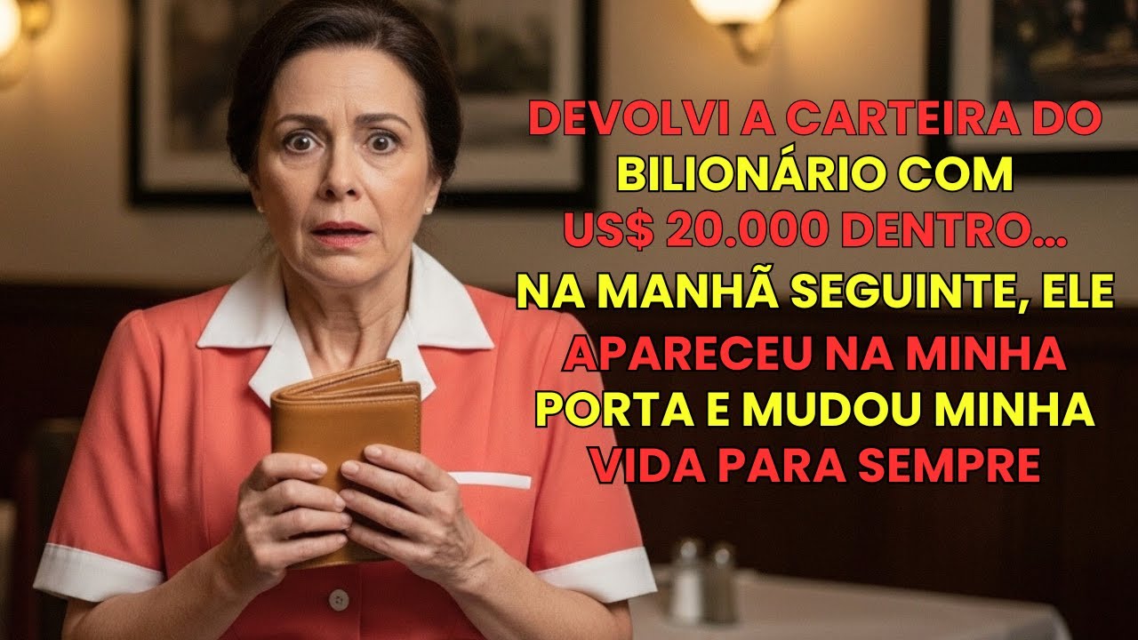 O bilionário deixou sua carteira de propósito… na manhã seguinte, a garçonete apareceu