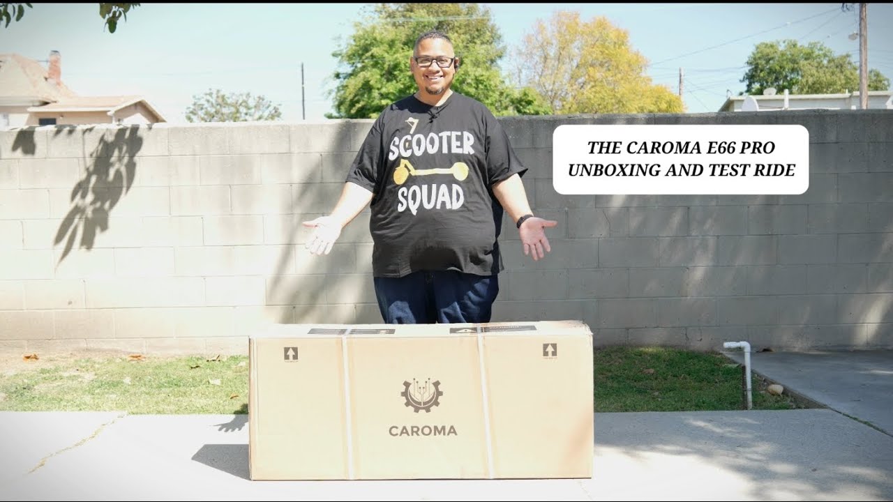 The Caroma E66 Pro Electric Scooter Unboxing & Test Ride