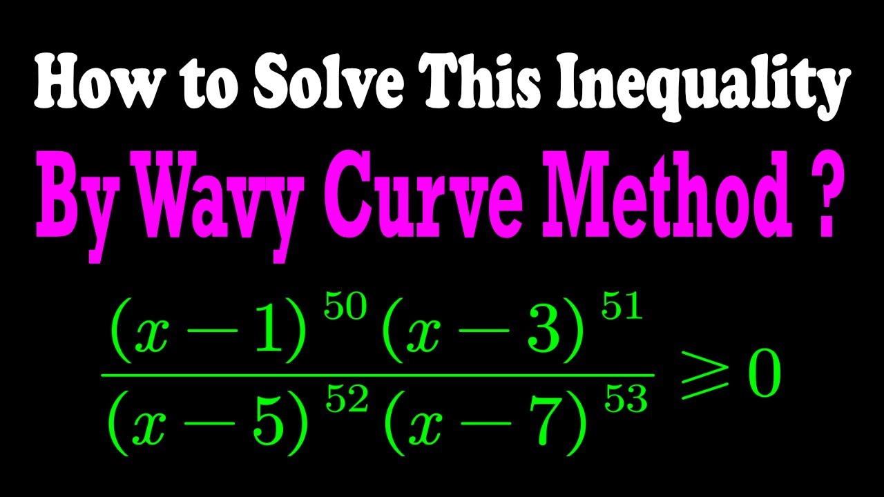 Solving a Rational Inequality by Wavy Curve Method | Algebra | JEE | CBSE | ISC