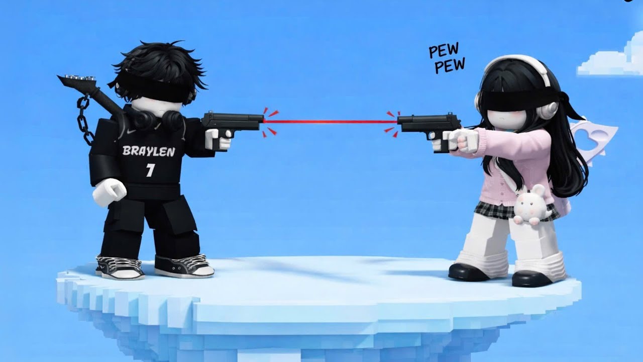 BEDY VÀ MEO ĐỐI ĐẦU BẮN SÚNG NHẮM MẮT VỚI NHAU VÀ CÁI KẾT | BLIND SHORT ROBLOX