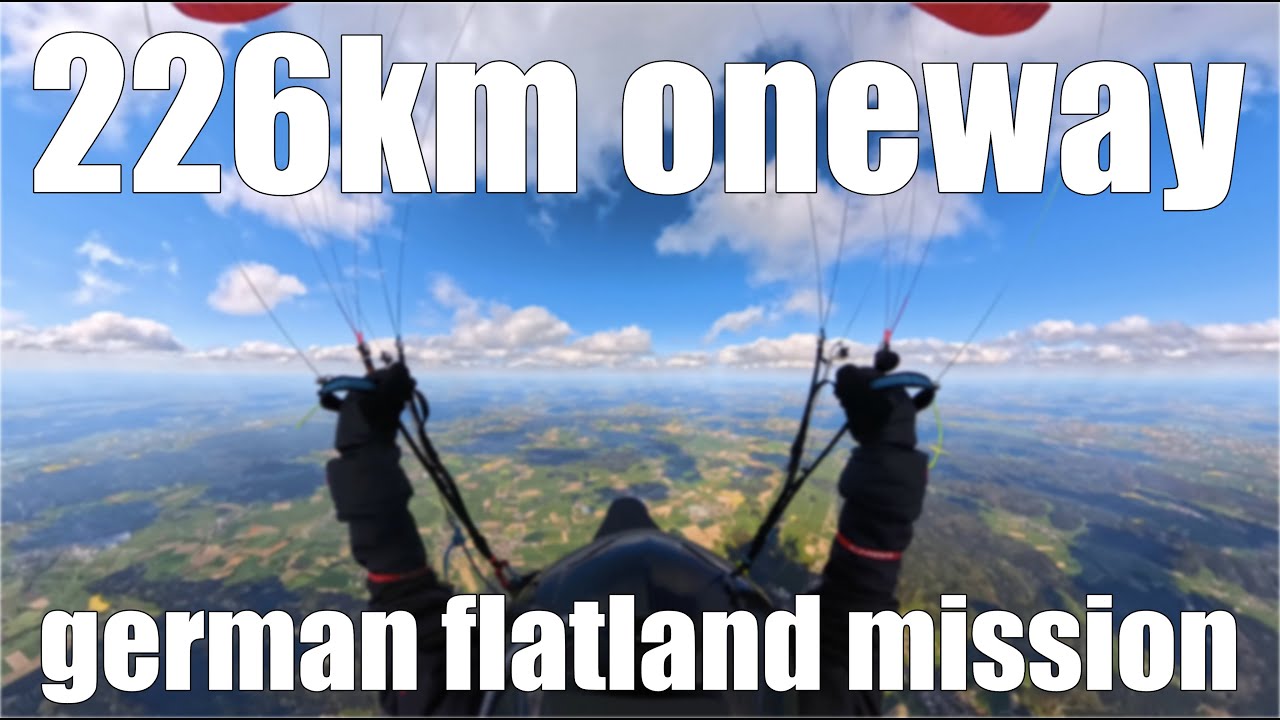 226km german flatland mission -  flight hyperlapse