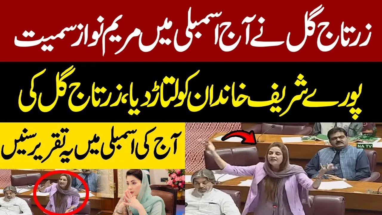 Zartaj Gul Taunts Maryam Nawaz | Zartaj Gul Speech In National Assembly | National Assembly Speech