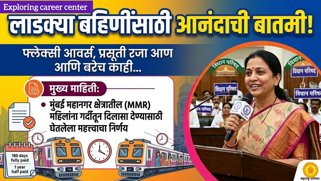 लाडक्या बहिणींसाठी मोठी घोषणा! प्रसूती रजा आणि कामाच्या वेळेत बदल | Sunetra Pawar News