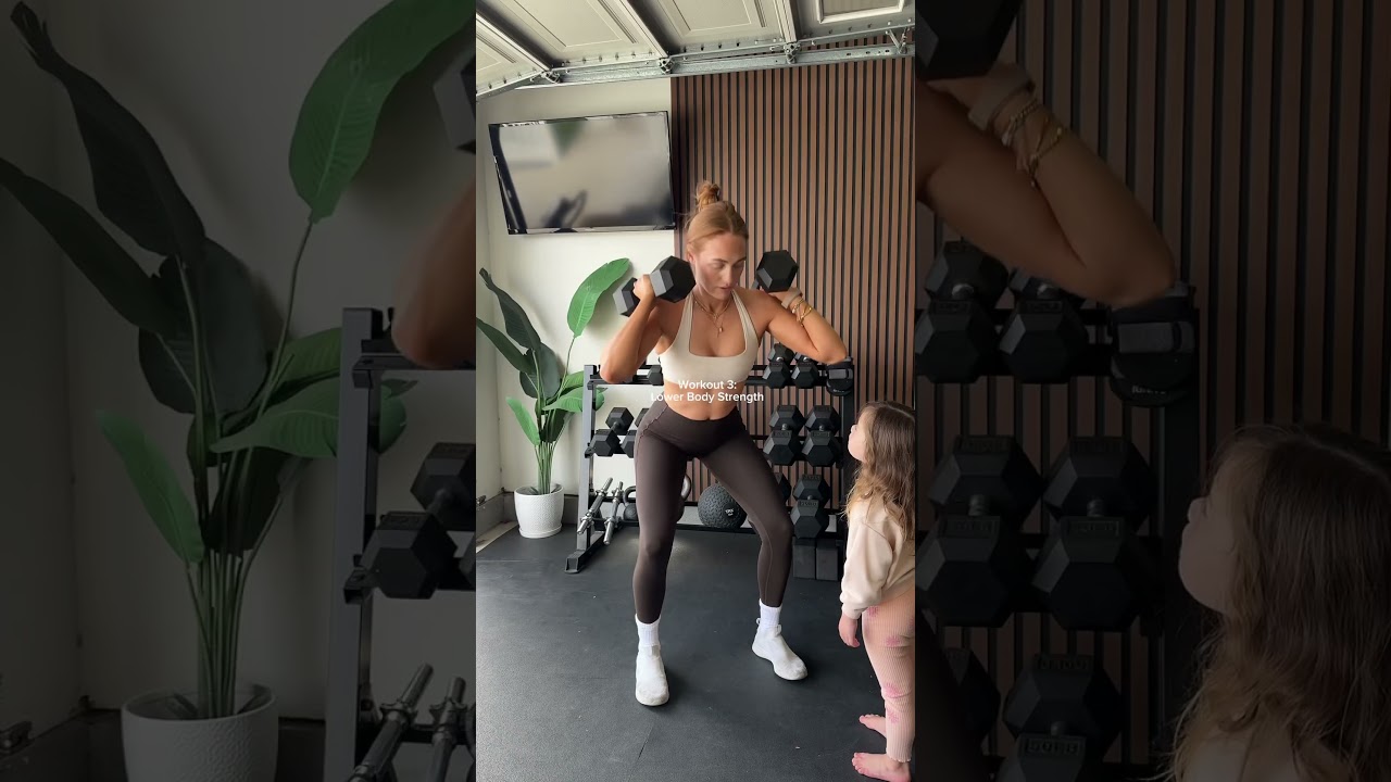My weekly workout schedule as a mom of two #momworkouts #homeworkouts #workoutroutine