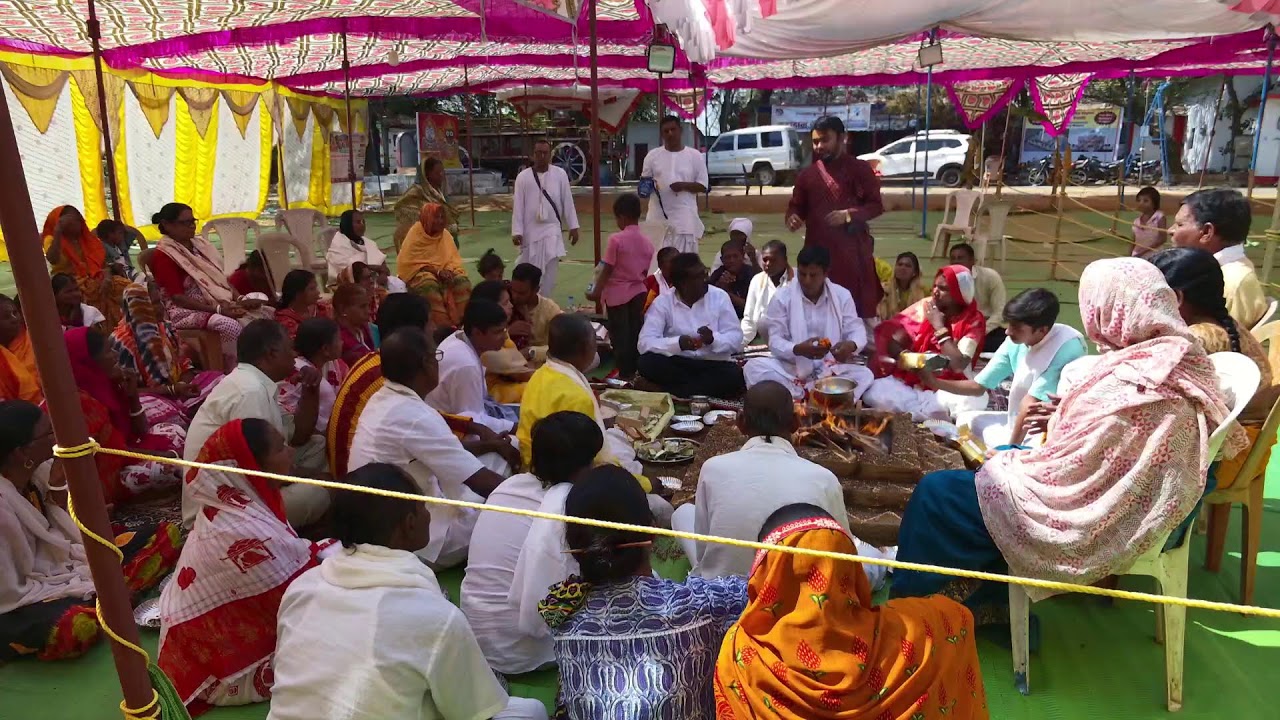 Bhagvat saptah purnahuti day 8 Iskcon Chamorshi