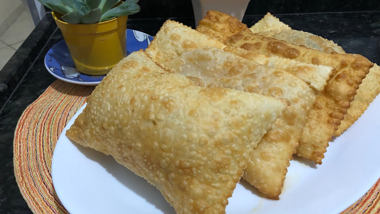 PASTEL NO JANTAR +RECHEIO CREMOSO DE PALMITO !!! RECEITINHAS COM AMOR...