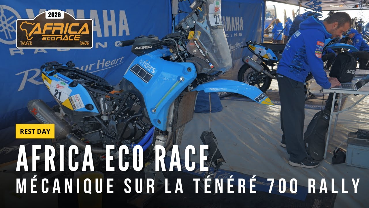 Entretien mécanique de la Ténéré 700 | Nos conseils depuis le Rest Day de l’Africa Eco Race