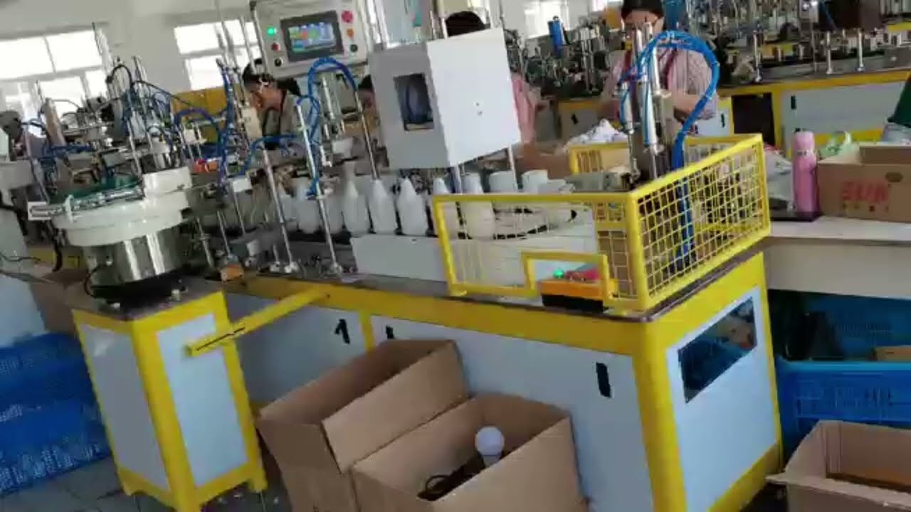 LED Bulb light assembling and packing line