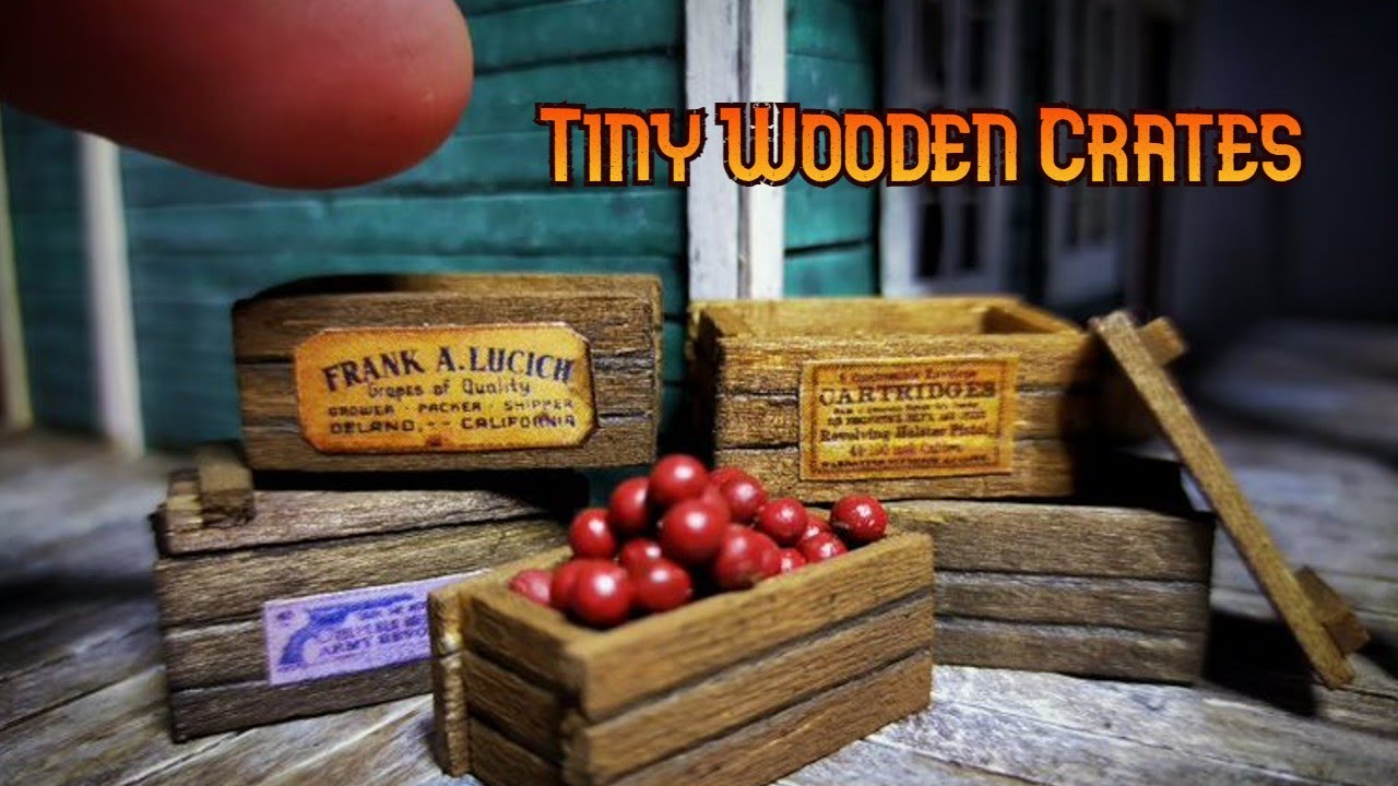 Tiny wooden crates easy build