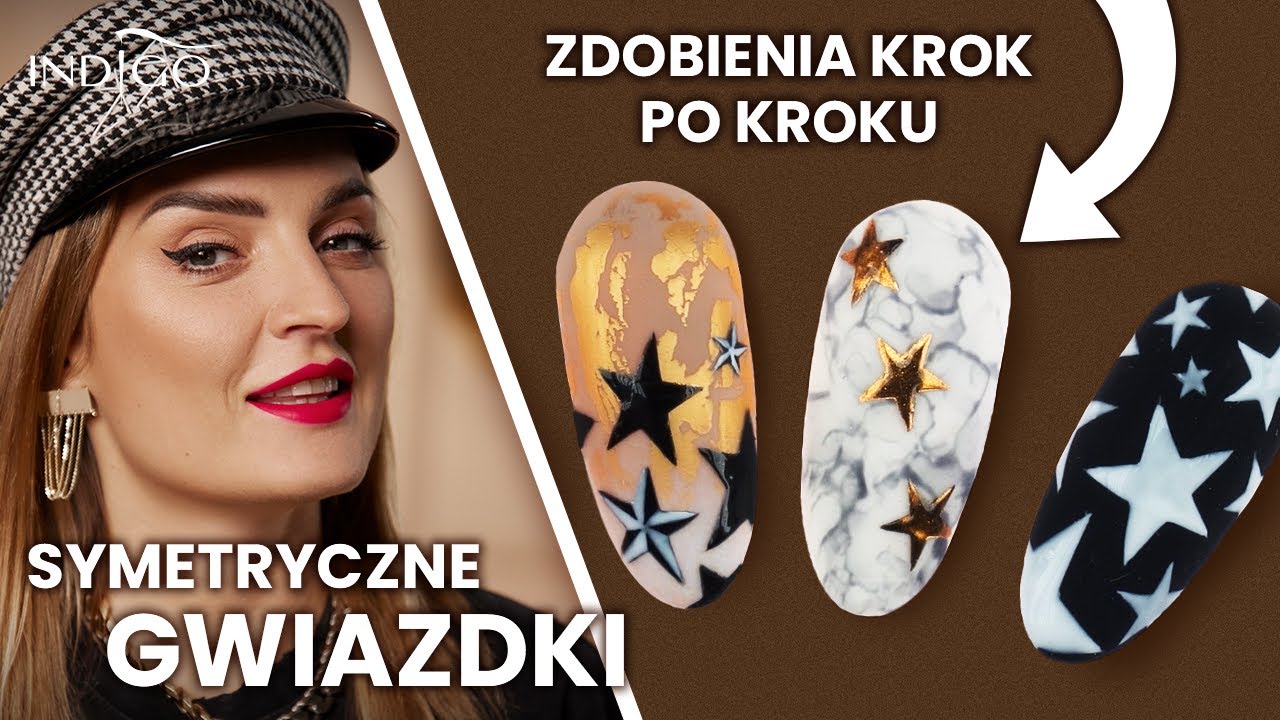 Gwiazdki na paznokciach - jak namalować gwiazdkę krok po kroku, 4 zdobienia paznokci | Indigo Nails