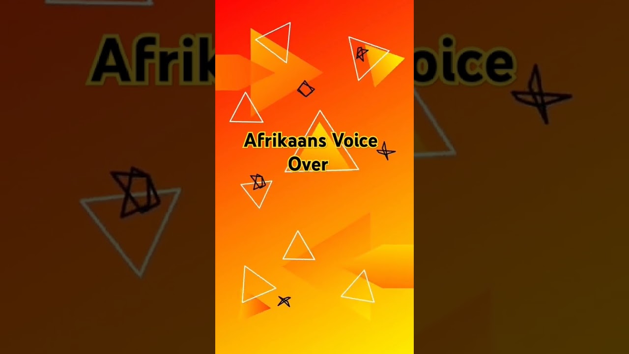 Afrikaans voice over talent you gotta hear! #southafricanyoutuber #supportlocal #supportlocaltalent