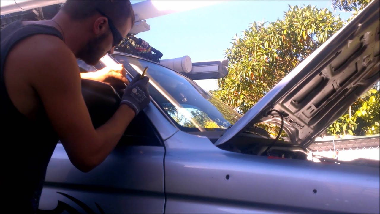 Installing a snorkel on Mitsubishi chalenger.