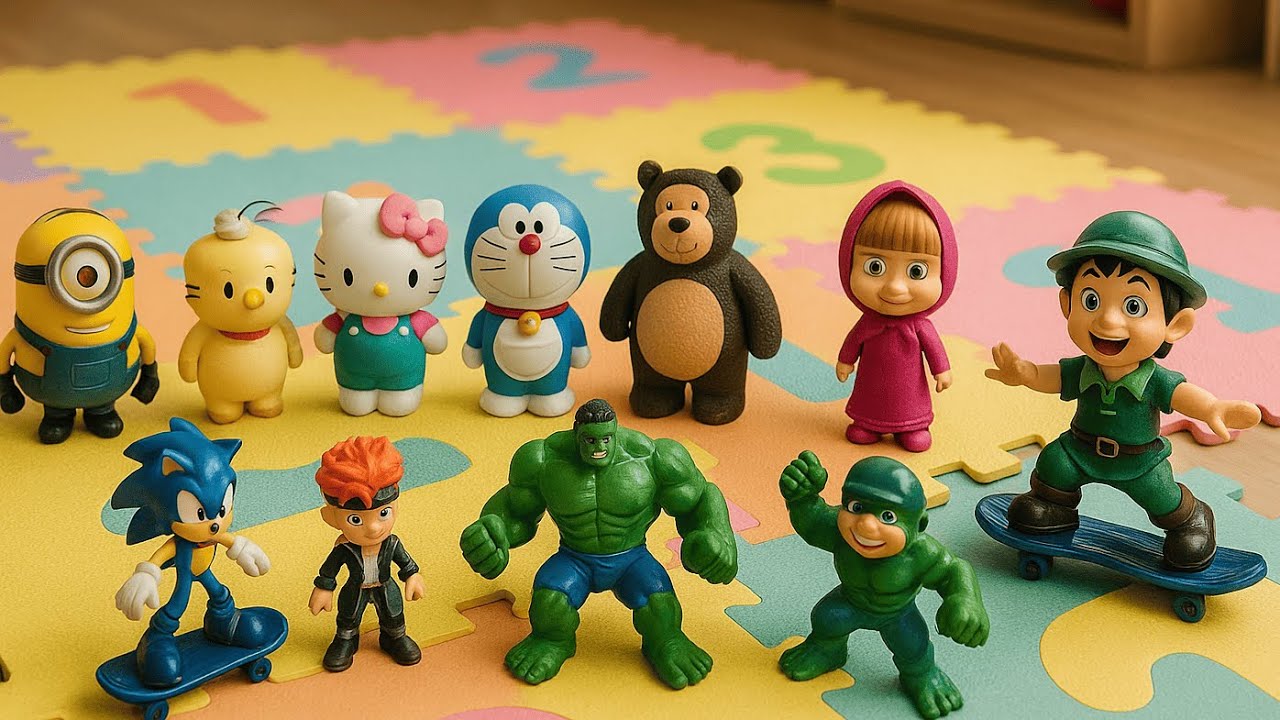 Menemukan Mainan Super Hero Marvel, Boboiboy, Anomali, Masha and the bear, Siren Head, Batman