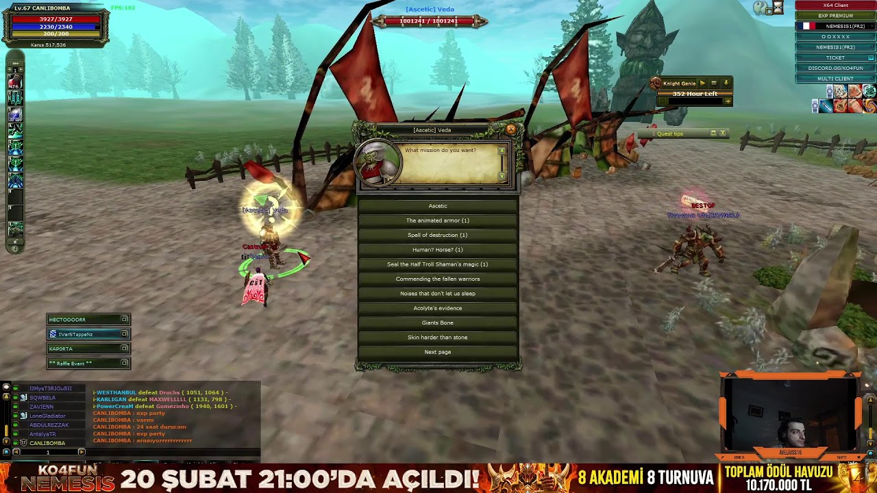 KO4FUN YENİ SERVER NEMESİS AÇILDI PM BLOCK ASASSSS !!!  #ko4fun #Nemesis #IRKWAR