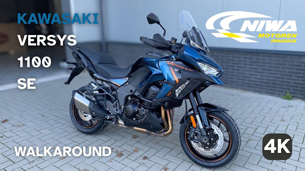 KAWASAKI Versys 1100 SE Metallic Deep Blue / Metallic Spark Black I 4k Walkaround I