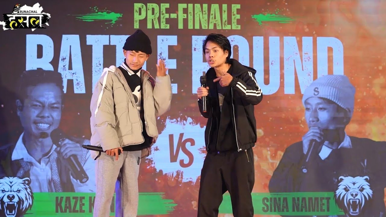 Sina Namet Vs Kazekun | Pre-Finale | Rap Battle Round | Arunachal Hustle 2.0