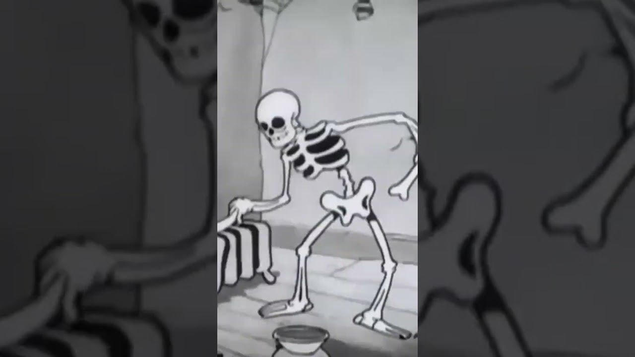 Creepy Skeletons Animation Minimal house/ Tech house music #techhousebeats #housebeat #shorts