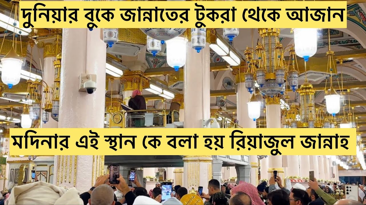 রিয়াজুল জান্নাহ থেকে মদিনার আজান।মুহাম্মাদ বিন মোস্তফা। #youtube #viralvideo #azan #madina #love 