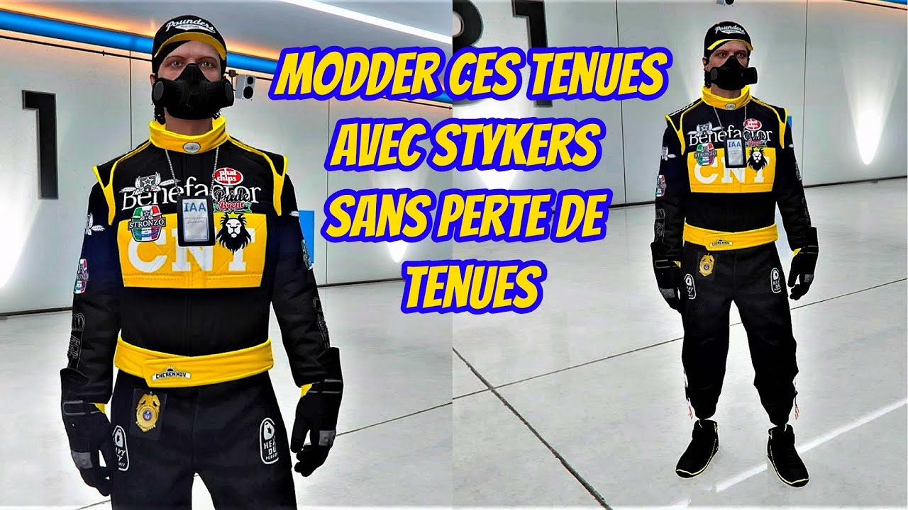 PATCHER STYKERS SUPERBE TENUE MODDES SANS PERDRE CES TENUE GLITCH GTA 5 ONLINE ps4 xbox 1.67