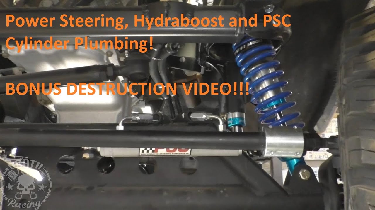PSC Power Steering Box, GM Hydraboost and Steering Cylinder plumbing w/ C5 Corvette Pump L83 Swap LT