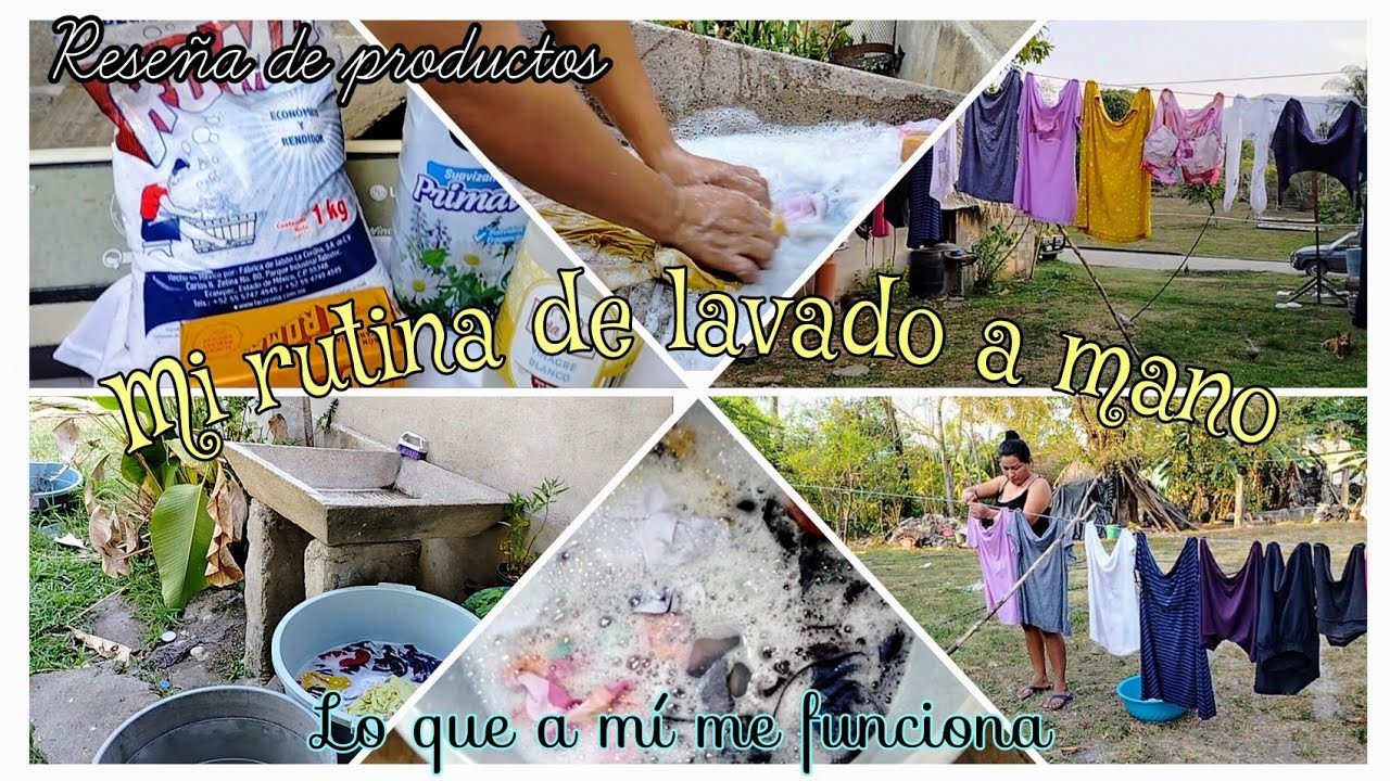 MI RUTINA DE LAVADO DE ROPA A MANO💪🏽🧼👕👚👗
