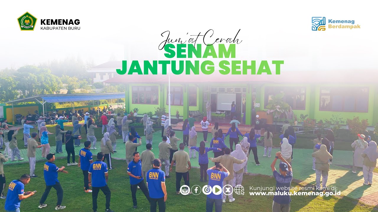 Awal Tahun 2026: Kemenag Buru Gelar Senam Jantung Sehat Lintas Sektor 