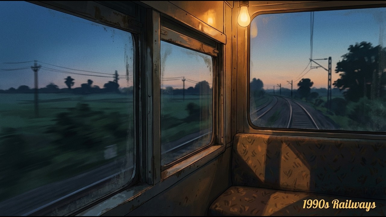 The Long Train Journey Home 🚂 | 1990s Indian Railways ASMR | Window Seat  (No Music)