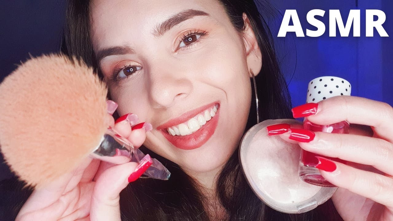 OI, POSSO TE MAQUIAR? ♡ 30min de voz suave, pincel na tela e sons relaxantes (Doin ur Makeup PTBR)