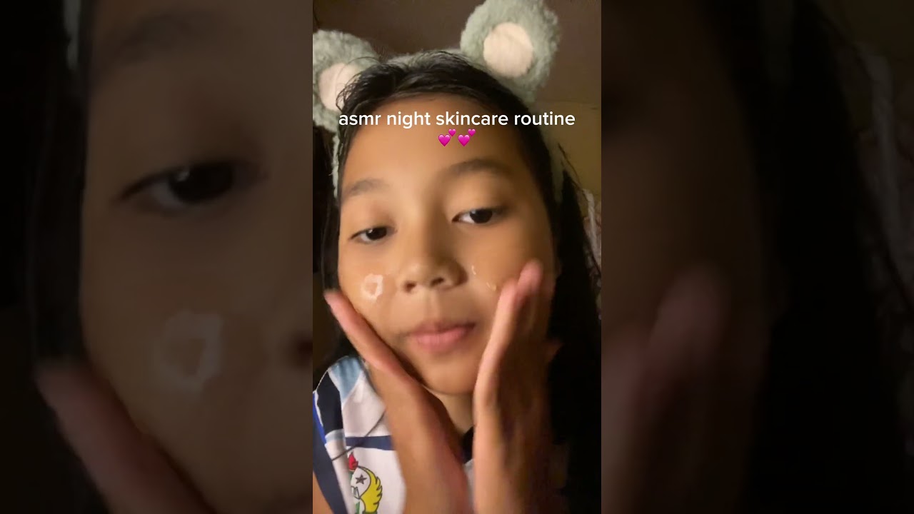 asmr night skincare routine🥰🤍 #sitil