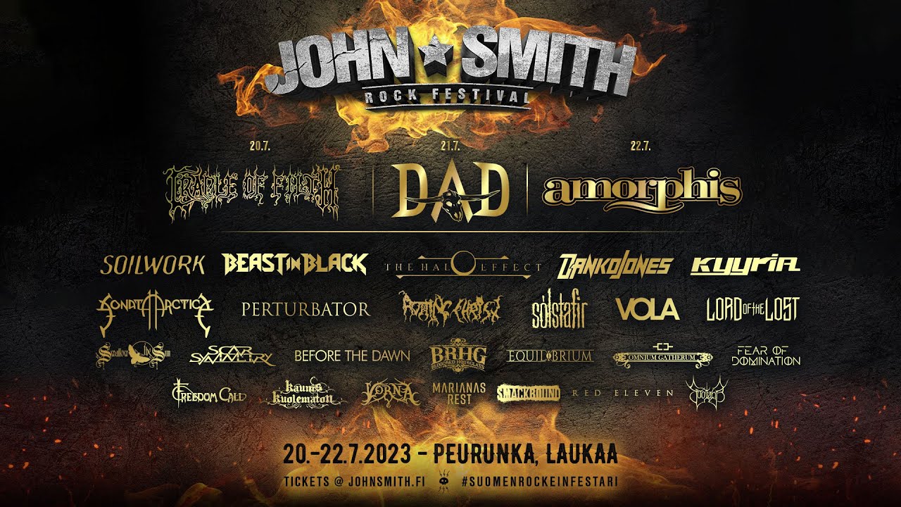 John Smith Rock festival 2023 - mainos