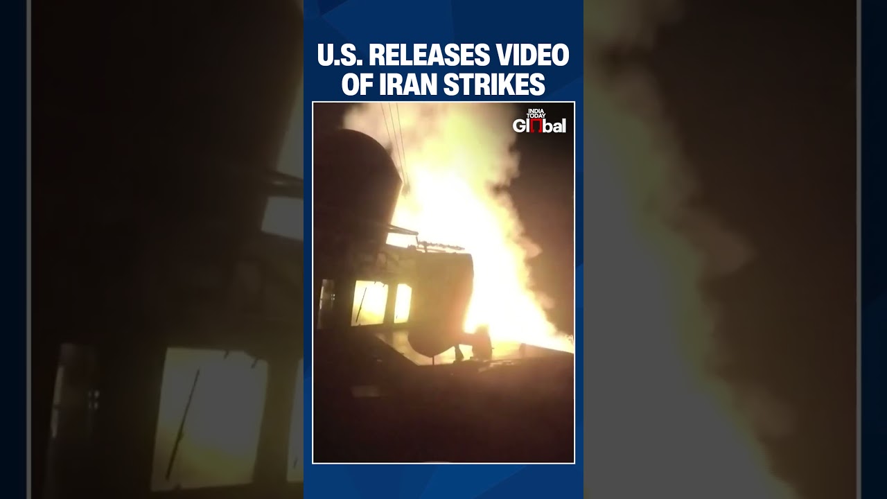 U.S. Releases Video Purporting To Show Warship Launching Missiles During Iran Strikes | #westasiawar