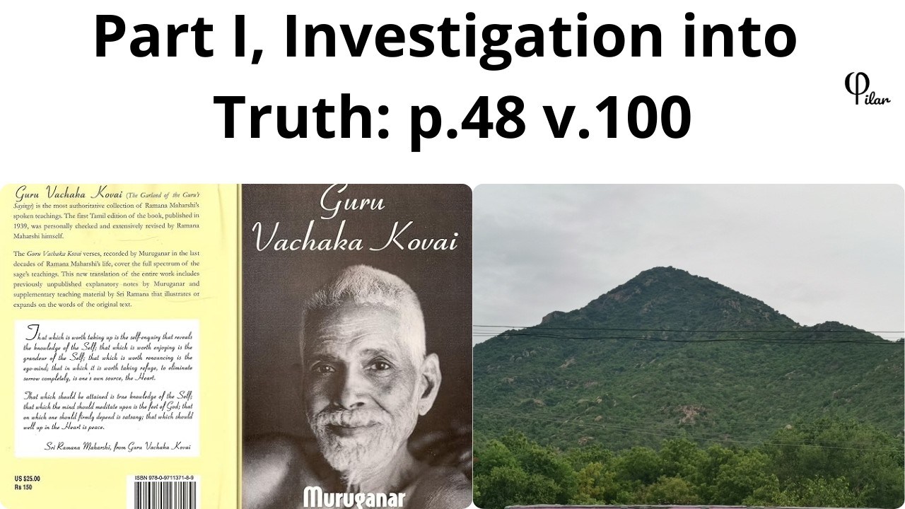Primera parte, Investigación, introducción a la Verdad, p.48, v.100 (La doctrina de la no creación)